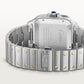 Santos de Cartier Large 39.8mm Steel 18K Yellow Gold Bezel Anthracite Gray Dial Steel Bracelet Self-Winding Watch