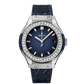 Classic Fusion Titanium Deep Blue Diamonds 33 mm