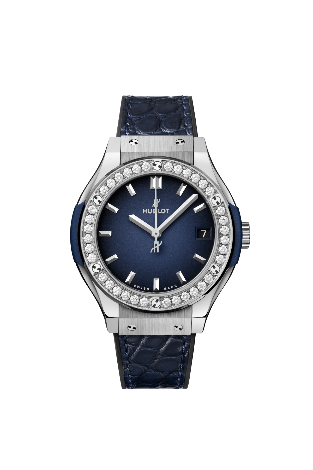 Classic Fusion Titanium Deep Blue Diamonds 33 mm