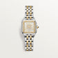 Panthère de Cartier Small 30.3mm x 22mm Yellow Gold Steel Diamond Bezel Blue Crown Silvered Diamond Dial Yellow Gold Steel Bracelet Quartz Watch