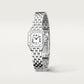 Panthère Mini 25.1mm x 18.5mm Steel Blue Crown Silvered Dial Steel Bracelet Quartz Watch