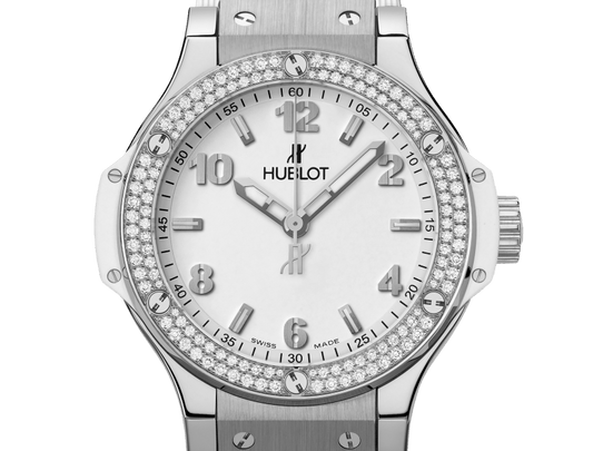 Big Bang Original Steel White Diamonds 38 mm