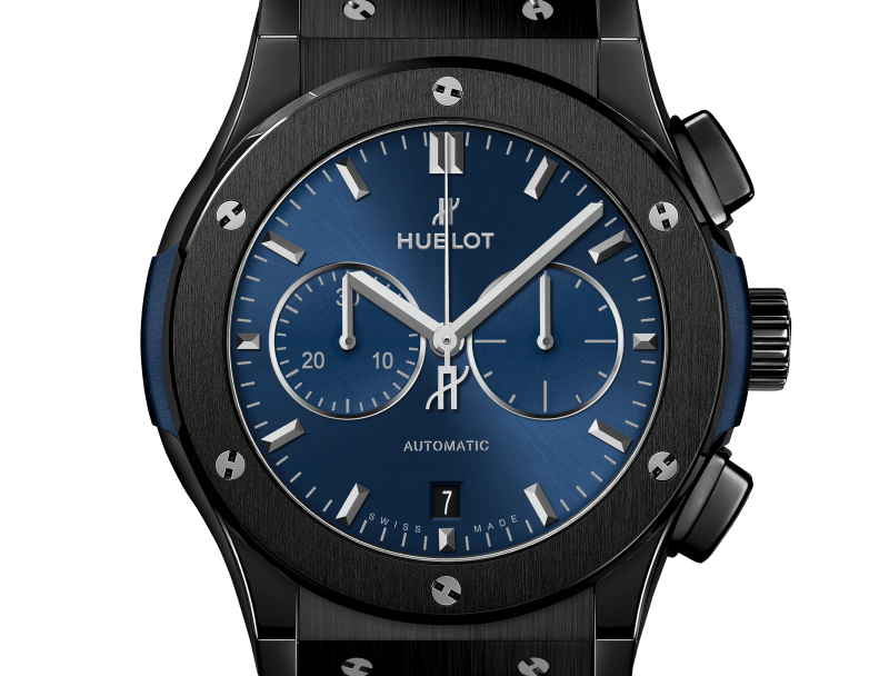 Classic Fusion Ceramic Blue Chronograph 42 mm