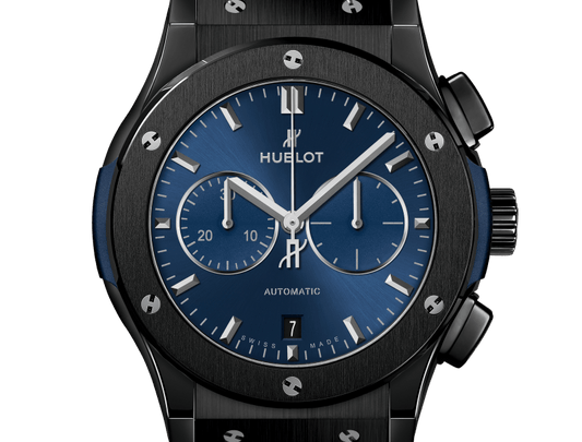 Classic Fusion Ceramic Blue Chronograph 42 mm