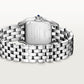 Panthère de Cartier Medium 36.5mm x 26.7mm Steel Diamond Bezel Blue Crown Silver Dial Steel Bracelet Quartz Watch