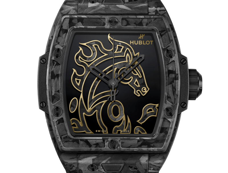 Spirit of Big Bang Year Of The Horse Frosted Carbon 42 mm Watch