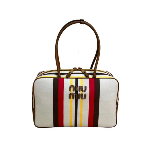 Beau bag in canva and leather