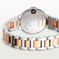 Ballon Bleu 33mm Steel Rose Gold Automatic Silver Guilloché Dial Two-Tone Bracelet Watch