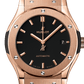 Classic Fusion 42 mm King Gold Matte Black Dial Rubber Strap Watch