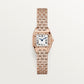 Panthère Mini 25.1mm x 18.5mm Rose Gold Diamond Case Diamond Crown Silver Dial Rose Gold Bracelet Quartz Watch