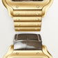 Santos de Cartier Large 39.8mm Yellow Gold Satin-Finish Gradated Gold Sunray-Brushed Dial Yellow Gold Bracelet Self-Winding Watch