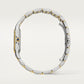 Panthère Medium 29mm x 37mm Yellow Gold Steel Blue Crown Silvered Dial Yellow Gold Steel Bracelet Quartz Watch
