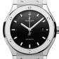 Classic Fusion Titanium Black Shiny Rubber Strap Watch 42MM