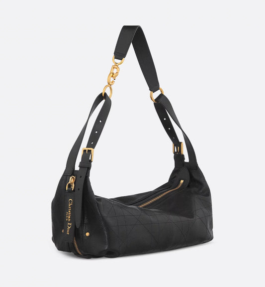 Medium D-Journey Bag in Shiny Goatskin