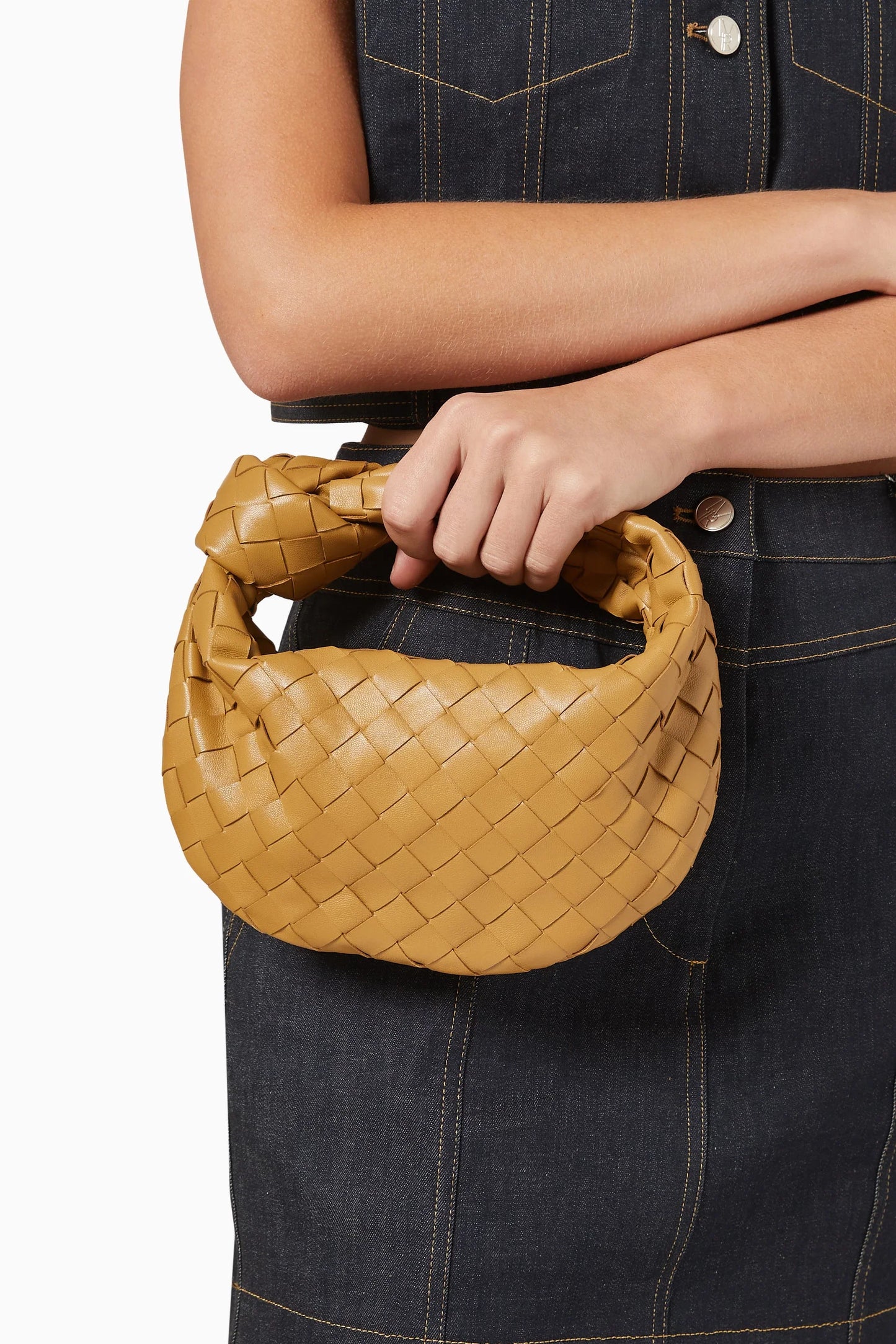 Bottega Veneta Dark Praline color small size