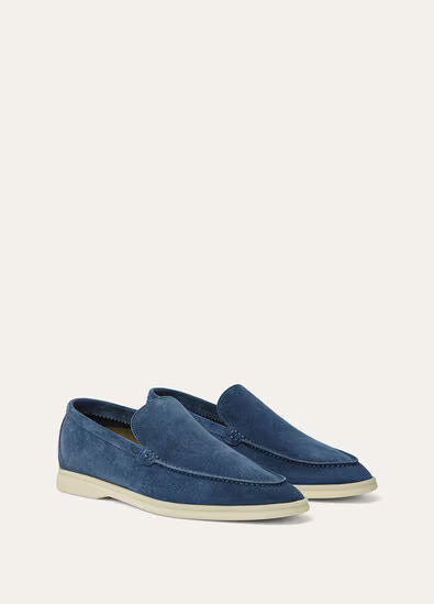 Caviar - Cobalt Ink LORO PIANA Summer Walk Loafer