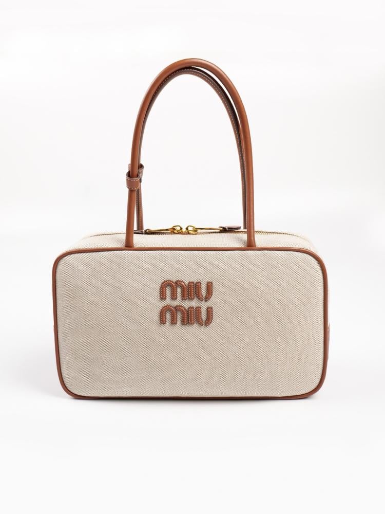 Beau bag in canva and leather