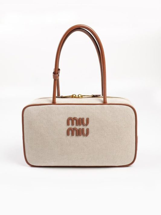 Beau bag in canva and leather