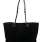 Lurex Boucle Medium Deauville Tote Black