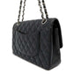 Caviar Quilted Medium Single Flap Black
