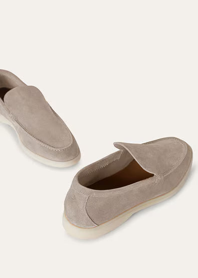 Classic Beige - Gull Gray  LORO PIANA  Summer Walk Loafer