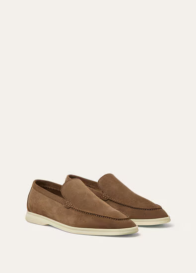 Classic Beige - Gull Gray  LORO PIANA  Summer Walk Loafer