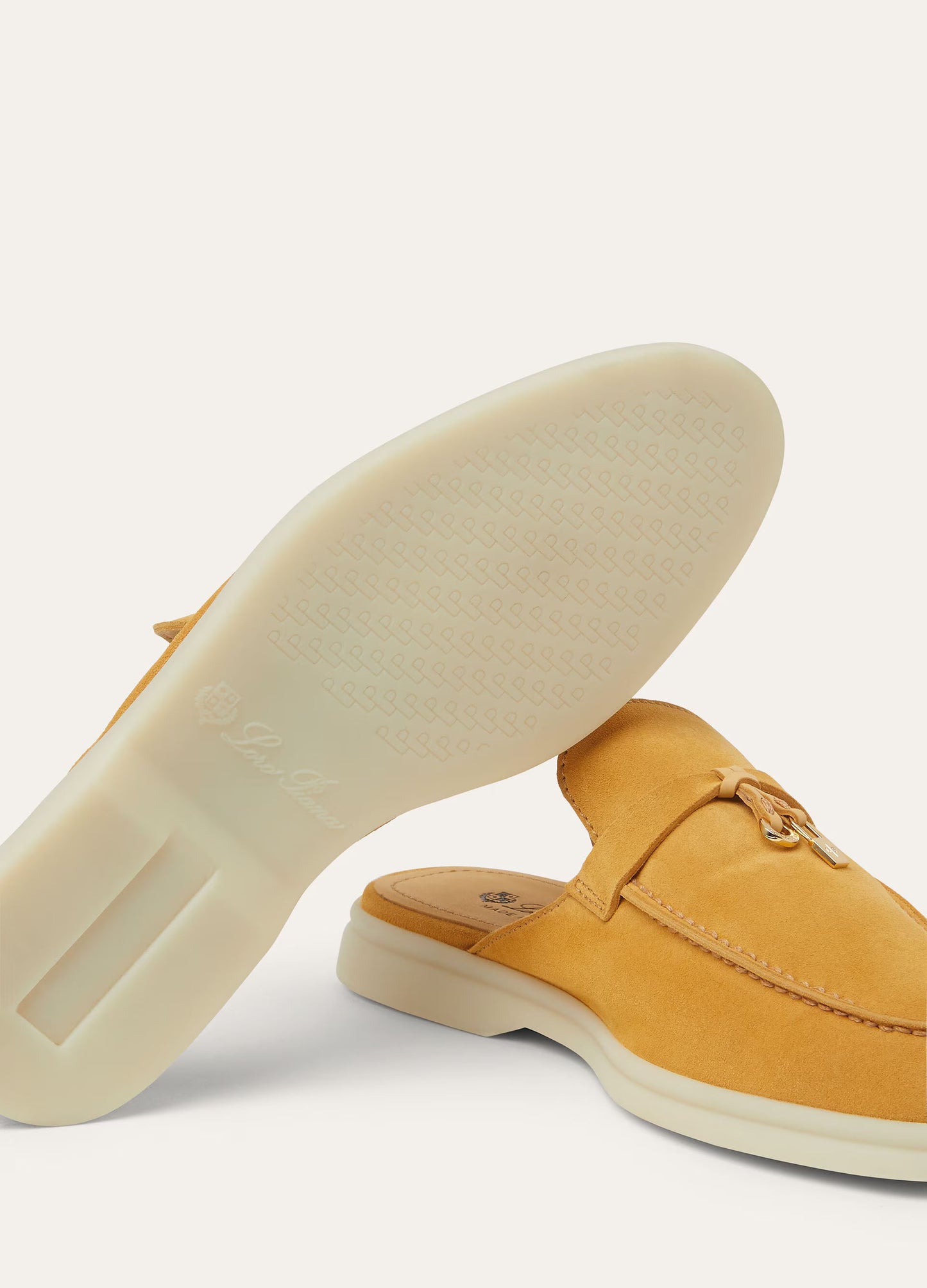 Saffron Tea - Orange Flame Babouche Charms Walk Loafer  Suede