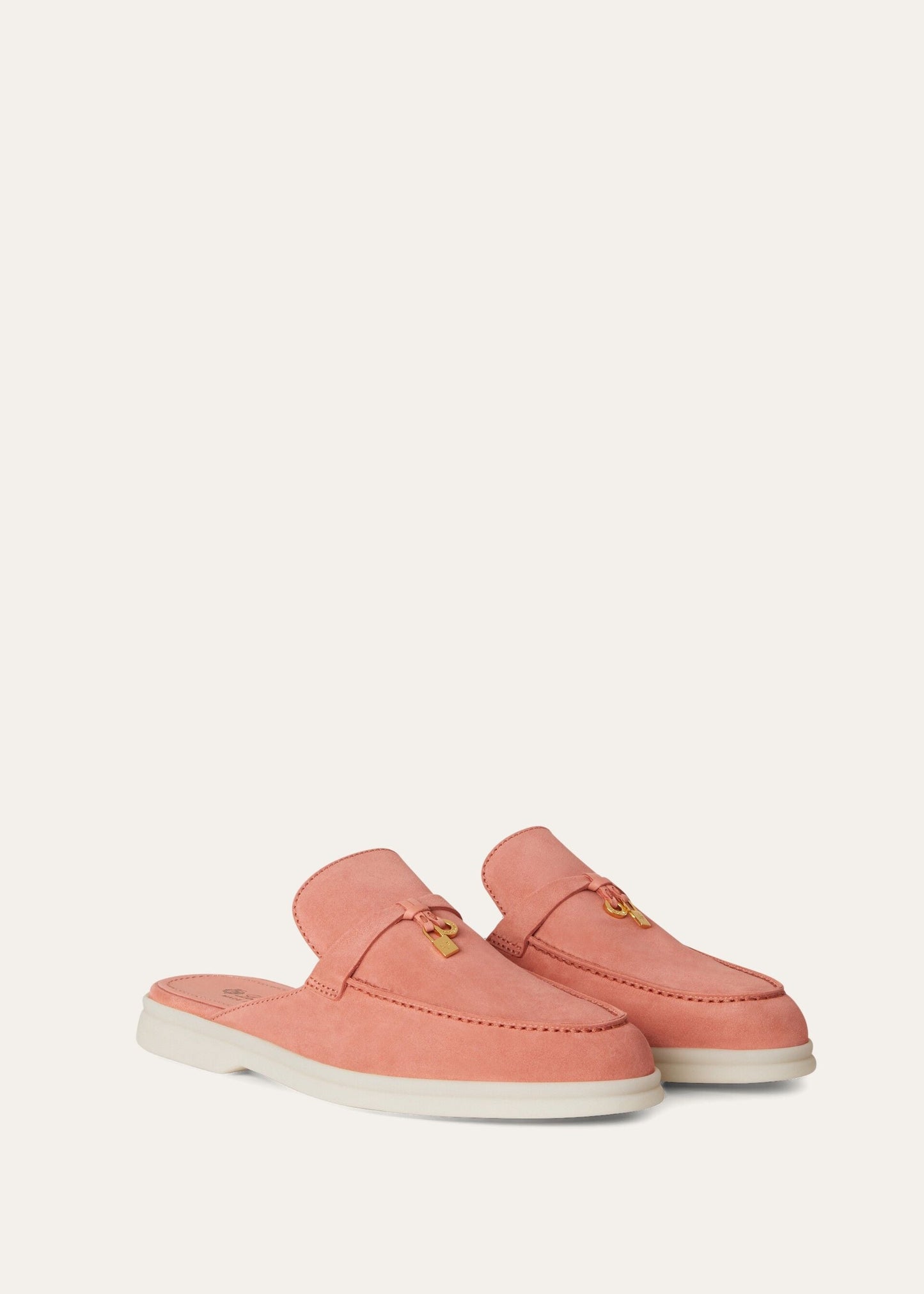 Saffron Tea - Orange Flame Babouche Charms Walk Loafer  Suede