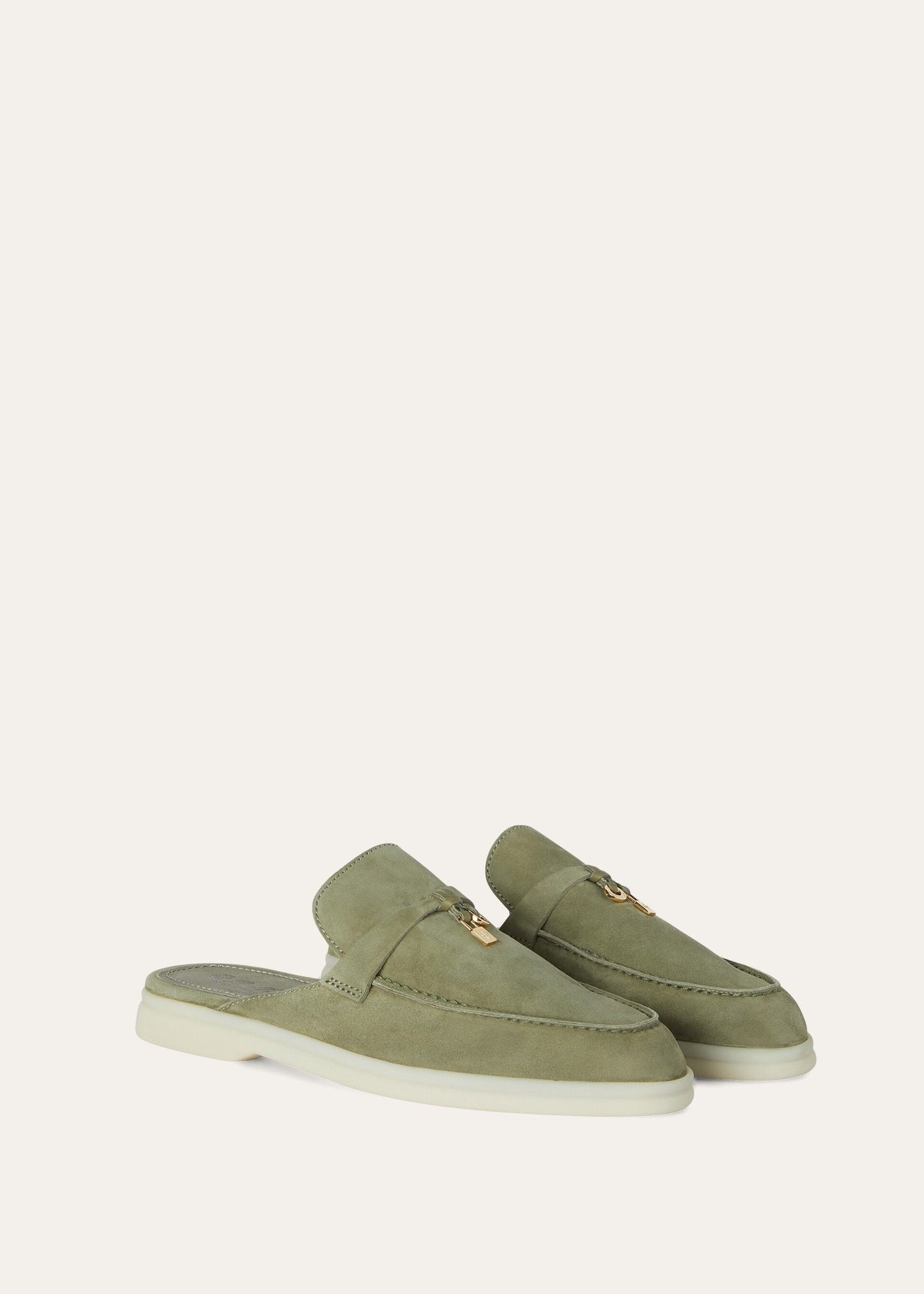 Saffron Tea - Orange Flame Babouche Charms Walk Loafer  Suede