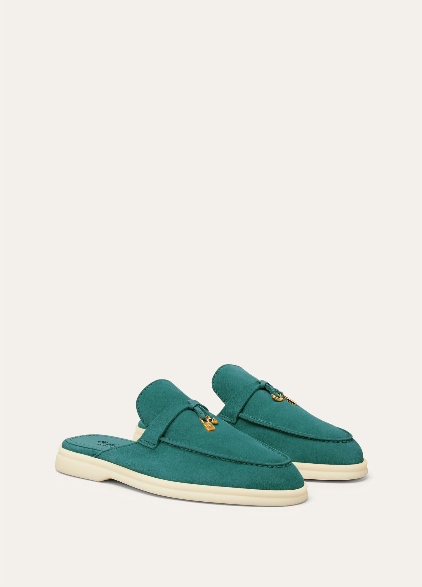 Saffron Tea - Orange Flame Babouche Charms Walk Loafer  Suede