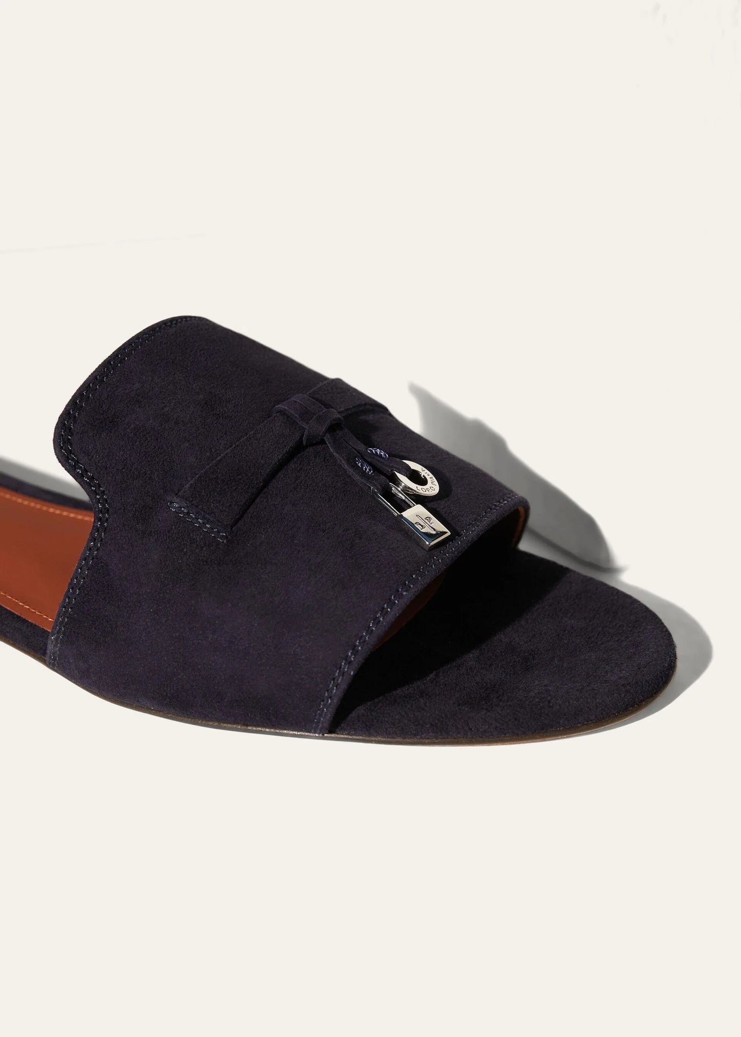 Navy Blue - Fireplace Summer Charms Sandal  Suede Goatskin