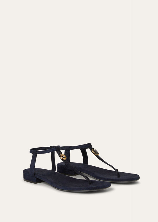 Navy Blue - Kyoto Orange  Mindil Sandal  Suede
