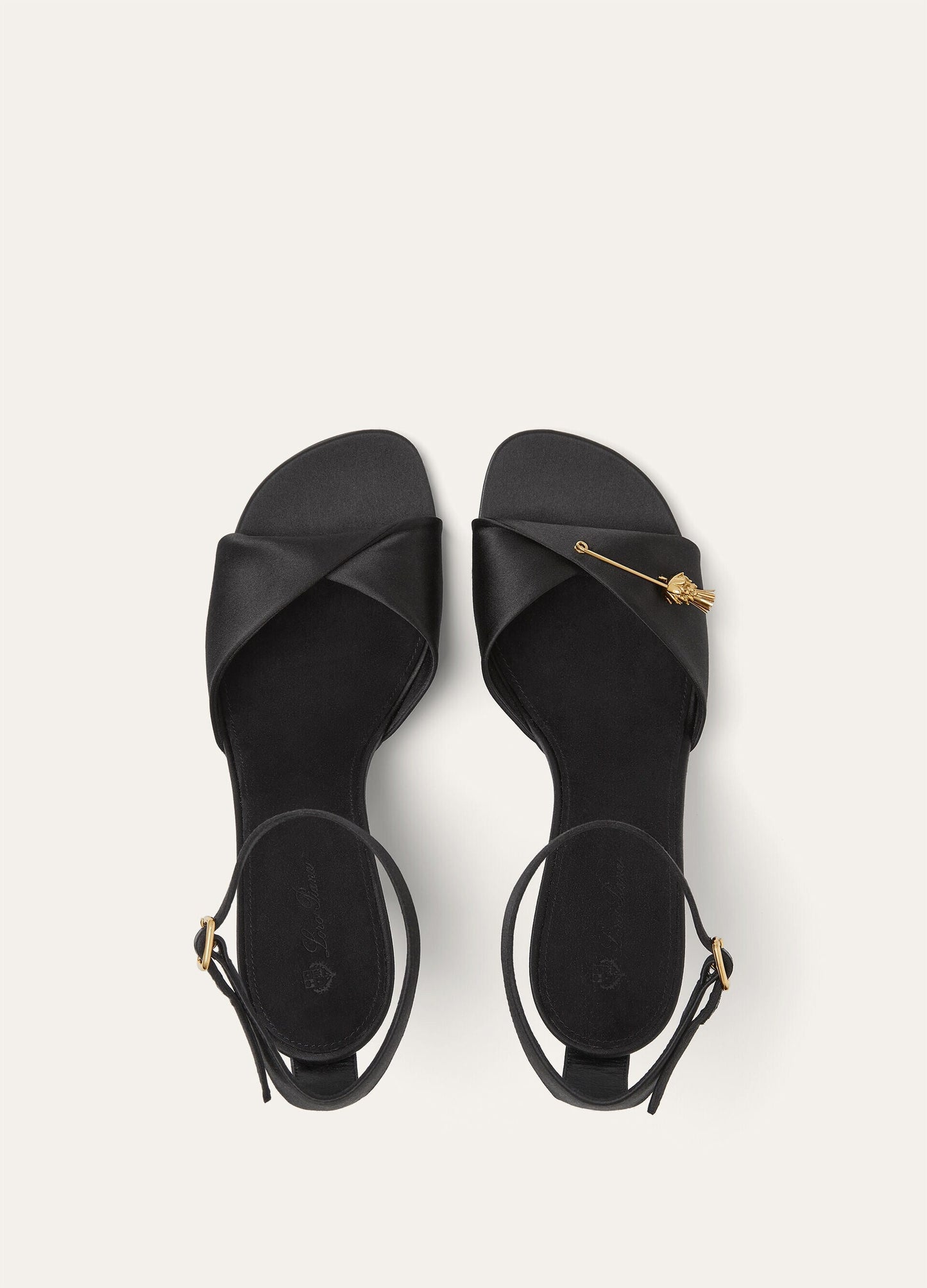 Olympia Heeled Sandal  Viscose, Silk