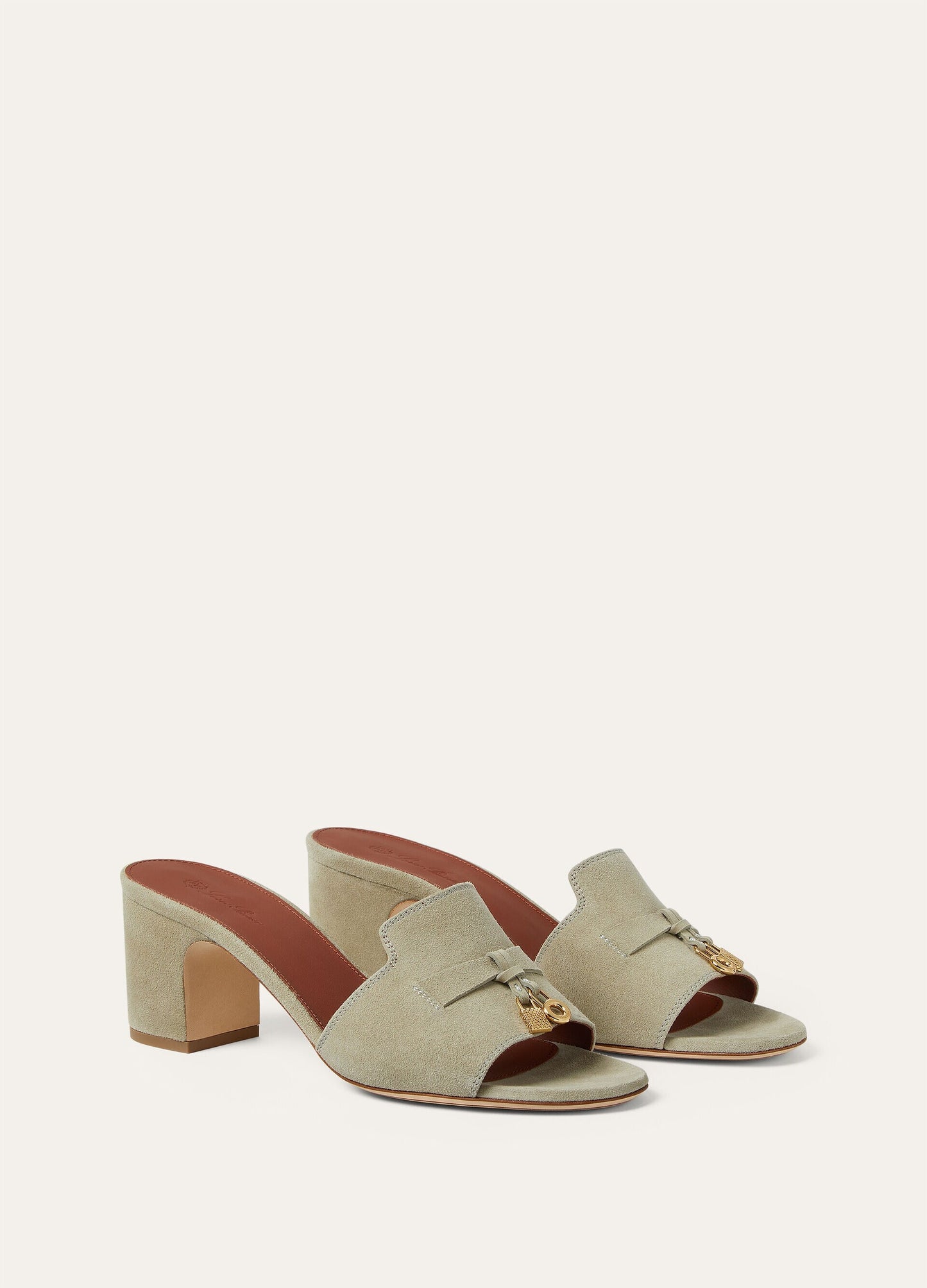 Summer Charms Heeled Mule  Suede Goatskin