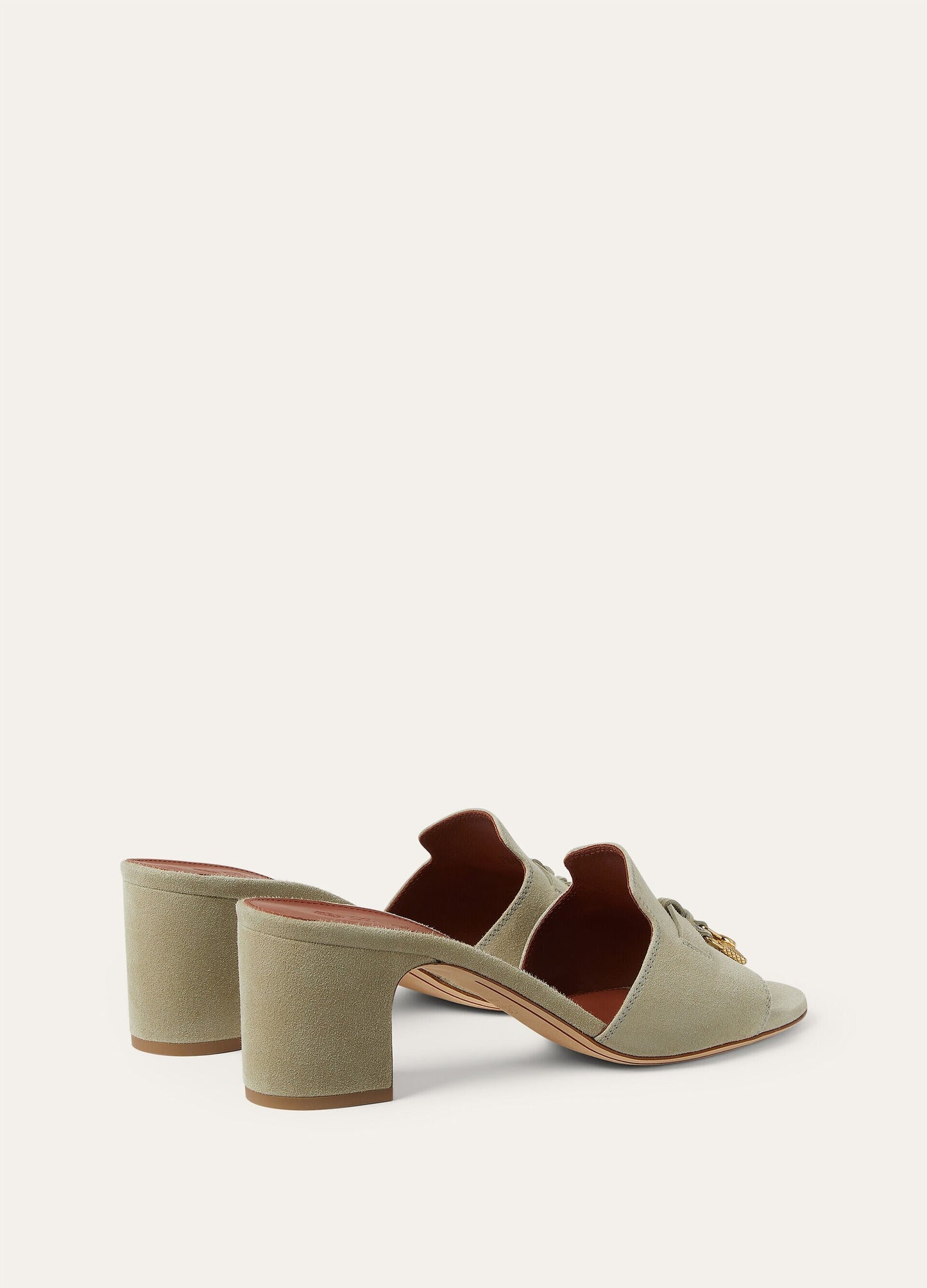 Summer Charms Heeled Mule  Suede Goatskin