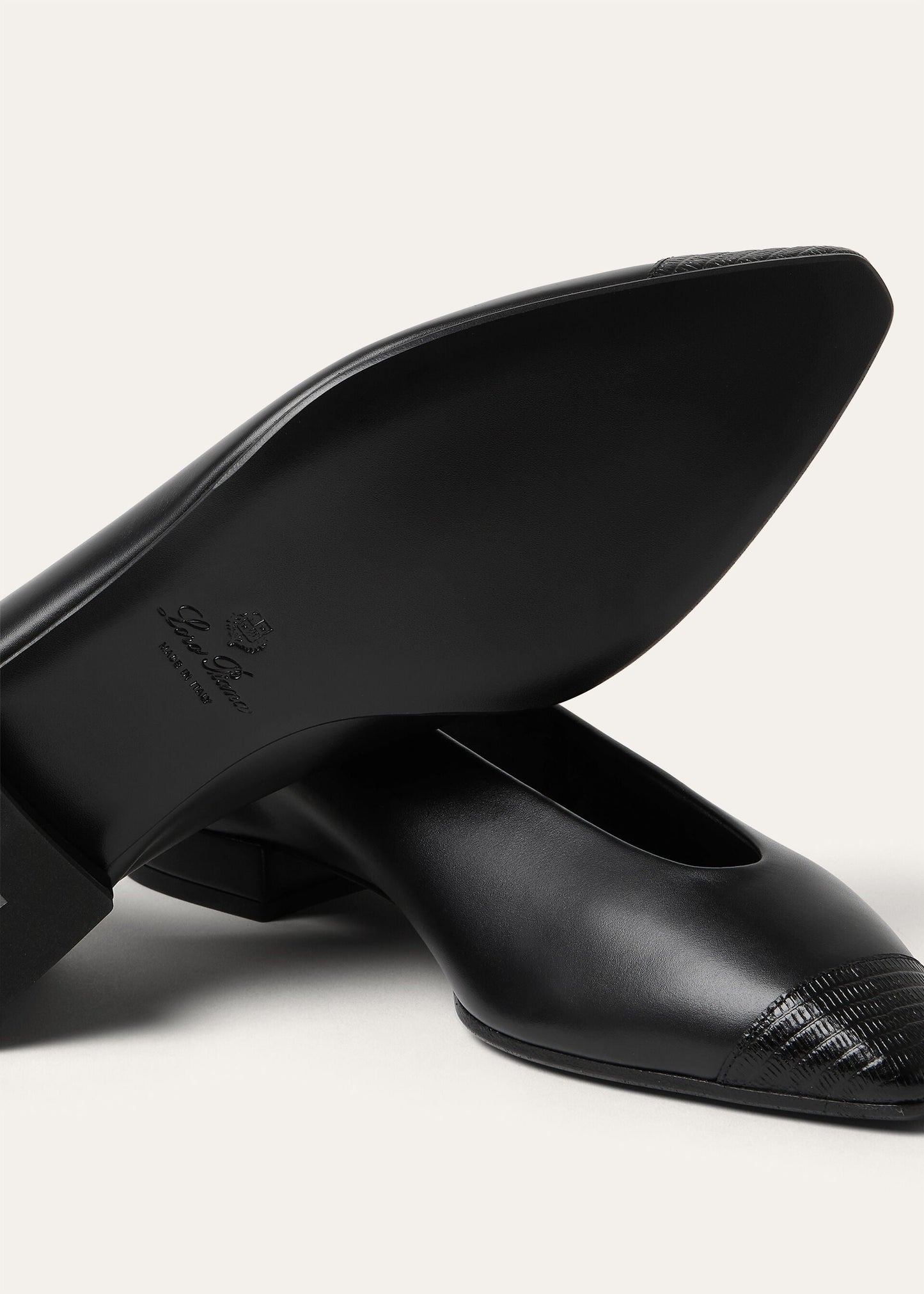 Rebecca Cap Toe Ballet Flat  Natural Calfskin