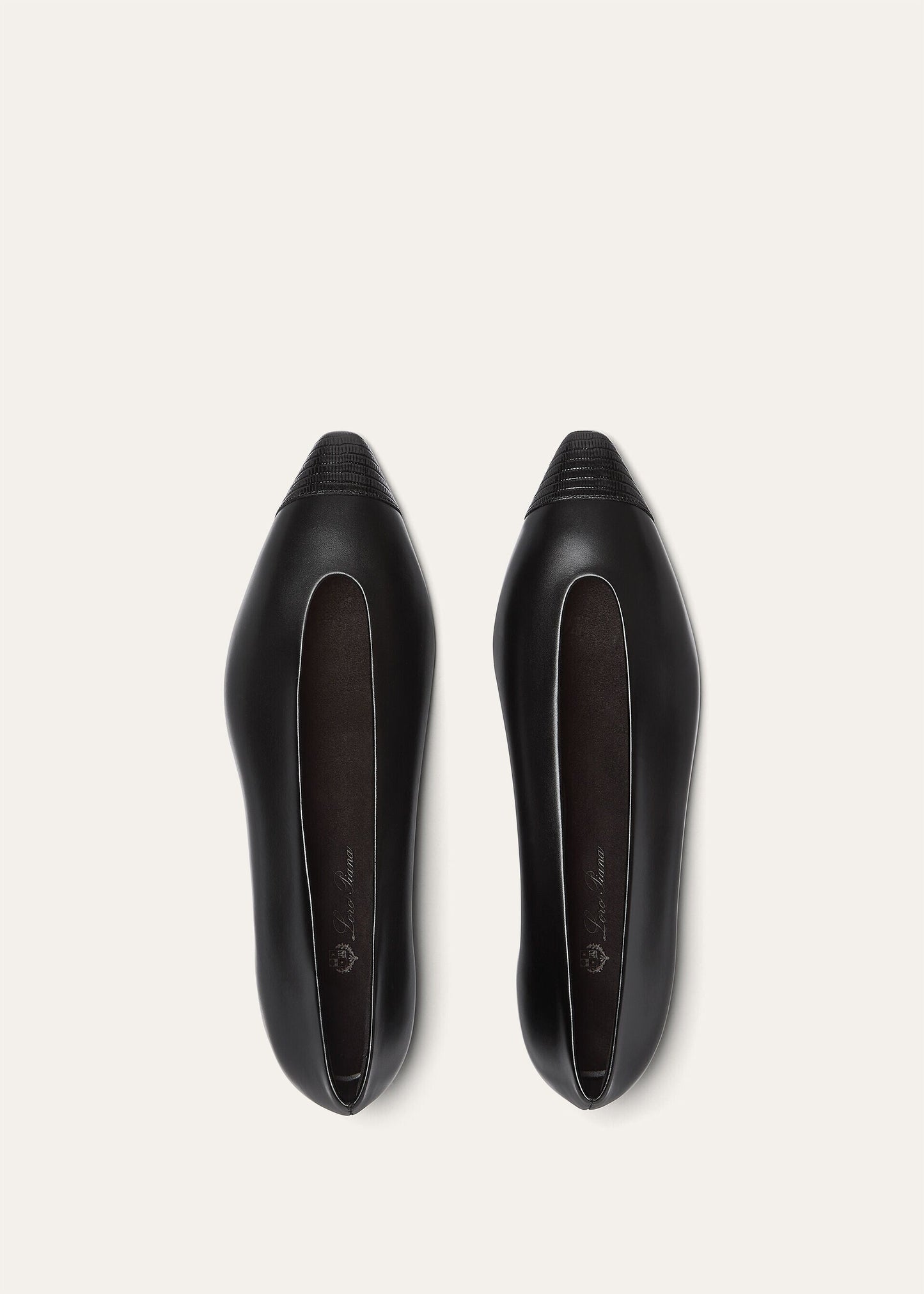 Rebecca Cap Toe Ballet Flat  Natural Calfskin