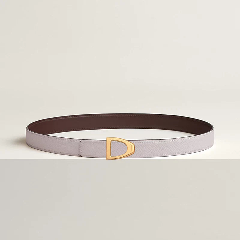 Cavaliere Belt Buckle & Reversible Leather Strap 24 MM