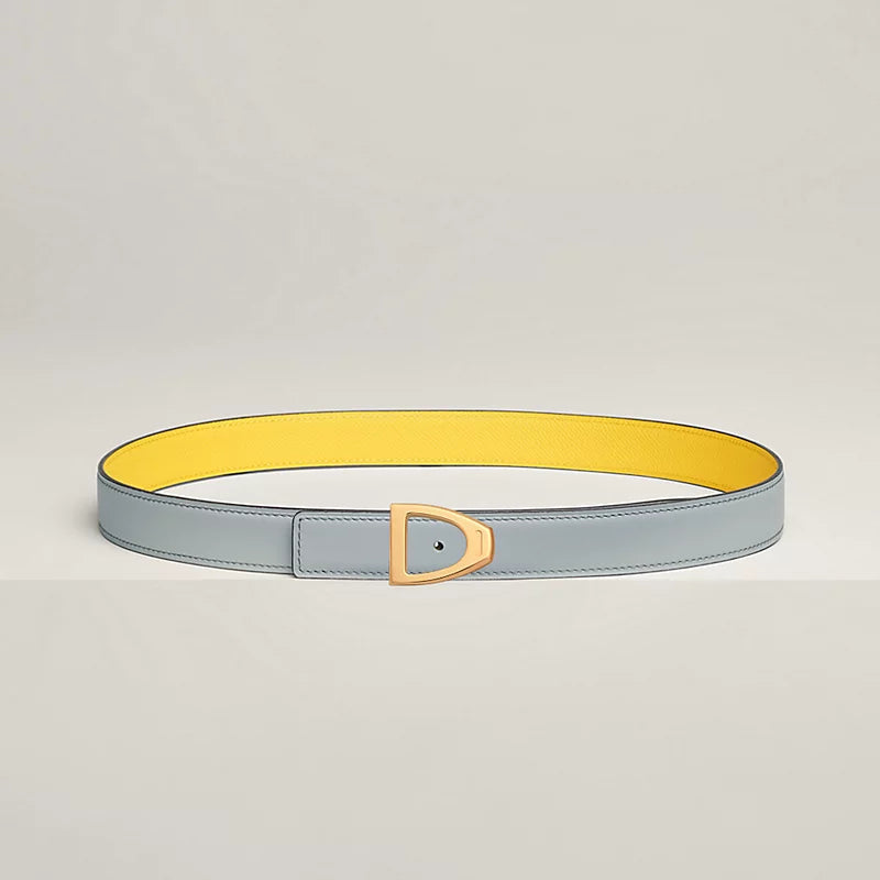 Cavaliere Belt Buckle & Reversible Leather Strap 24 MM