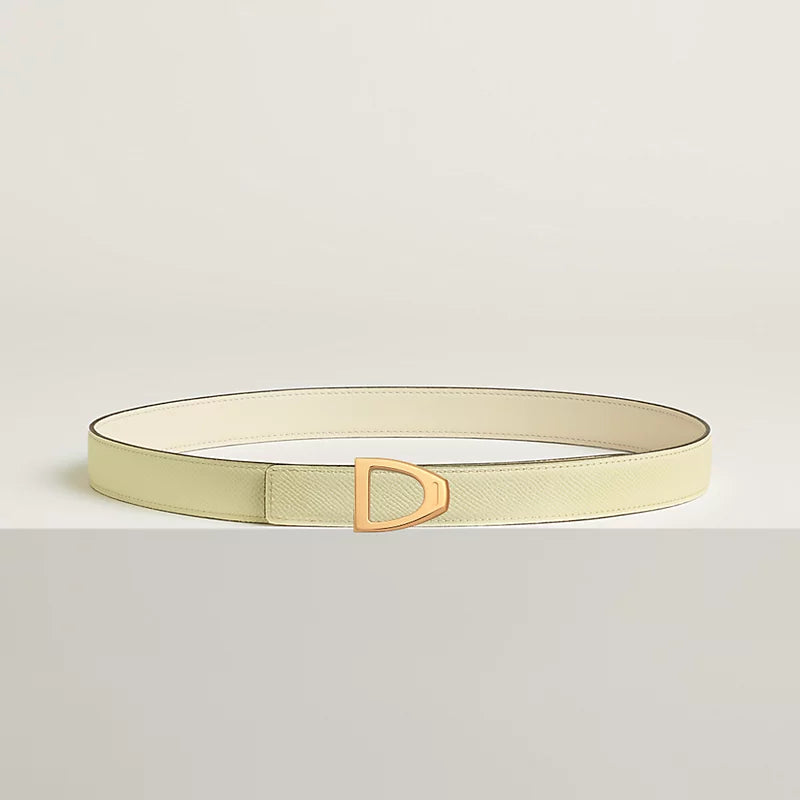 Cavaliere Belt Buckle & Reversible Leather Strap 24 MM