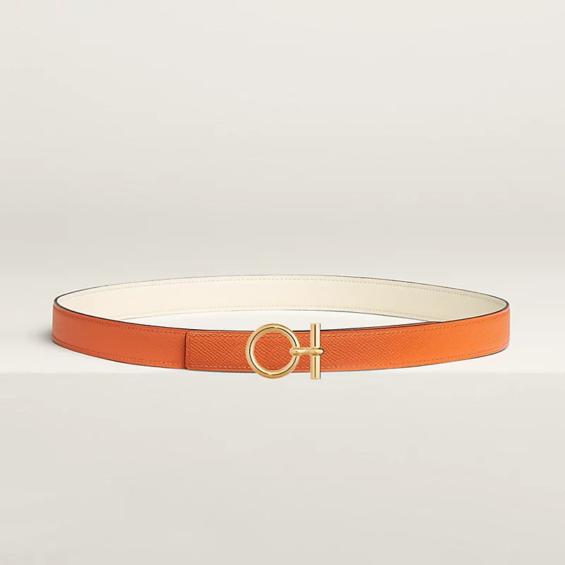 Flot belt Buckle & Hermès Sur Mer Reversible Leather Strap 24 MM