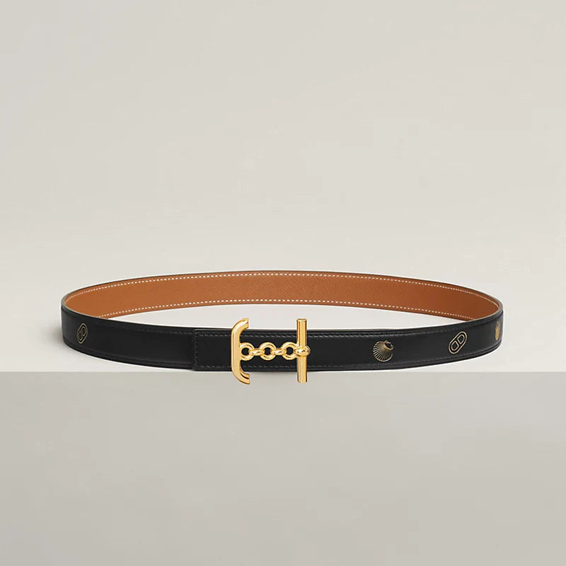 Ancre Marin Belt Buckle & Reversible Leather Strap 24 MM