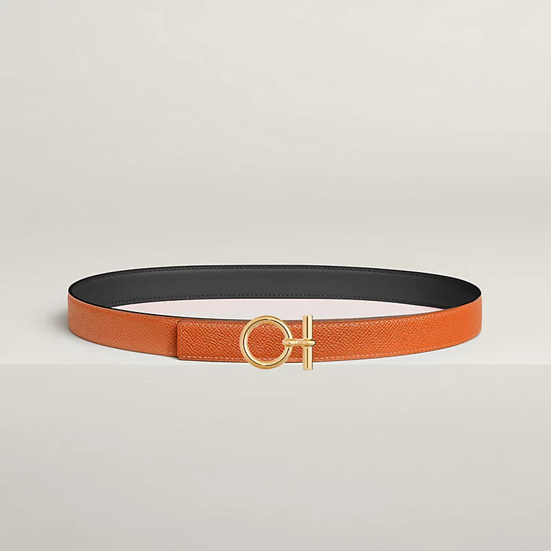 Flot belt Buckle & Hermès Sur Mer Reversible Leather Strap 24 MM