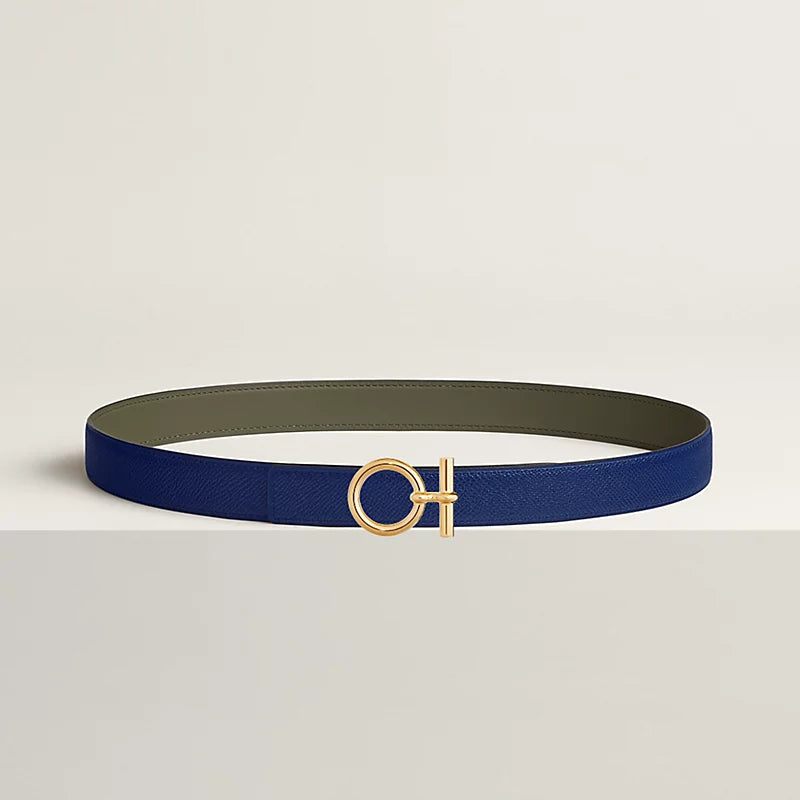 Flot belt Buckle & Hermès Sur Mer Reversible Leather Strap 24 MM