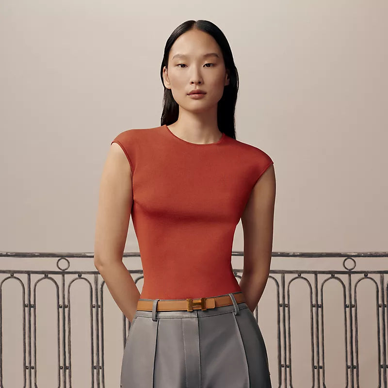 Mini Constance Martelee Belt Buckle & Hermès Sur Mer Reversible Leather Strap 24 MM