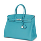 Hermès Special Order (HSS) Birkin 35 Bleu du Nord Verso Togo Brushed Palladium Hardware