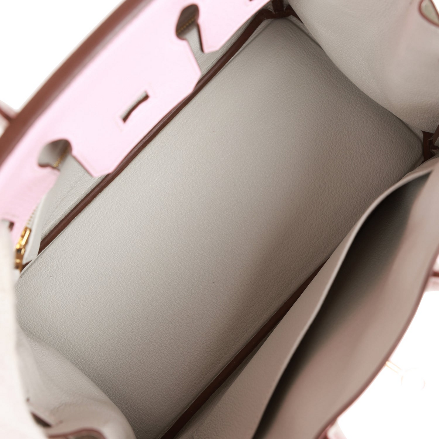 Hermès Special Order (HSS) Birkin 25 Rose Sakura and Gris Perle Chevre Mysore Rose Gold Hardware