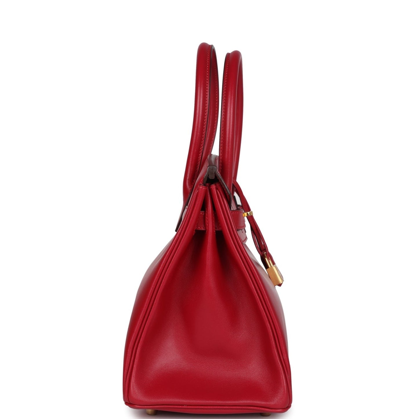 Birkin 30 Rouge Vif Tadelakt Gold Hardware