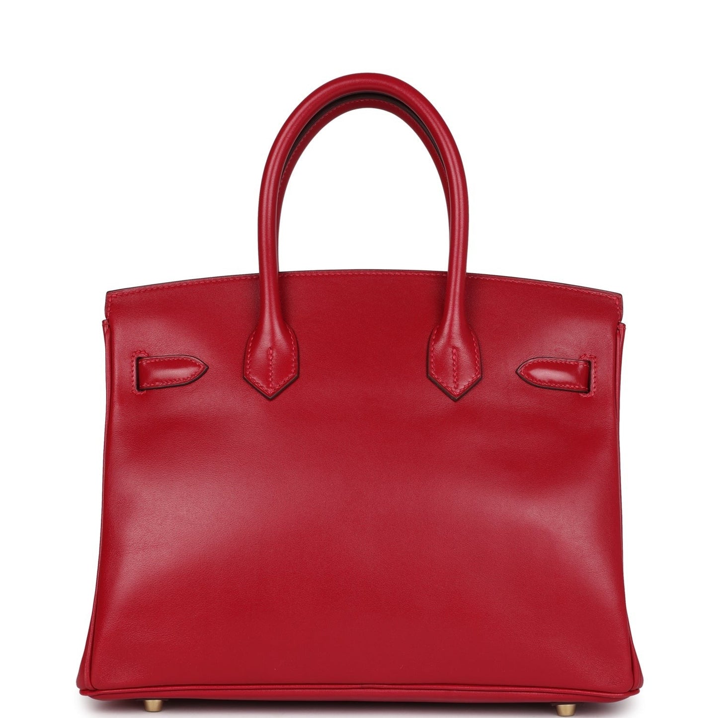 Birkin 30 Rouge Vif Tadelakt Gold Hardware