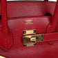 Birkin 30 Rouge Vif Tadelakt Gold Hardware
